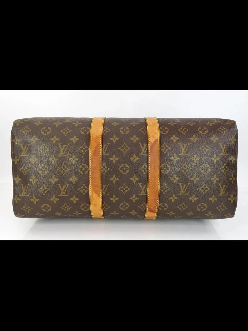 Louis Vuitton Monogram Canvas Keepall Duffel in Brown and Tan